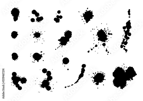 Ink blots.