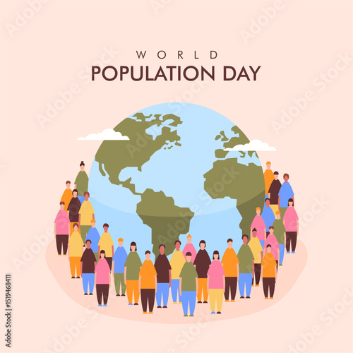vector world population day poster template