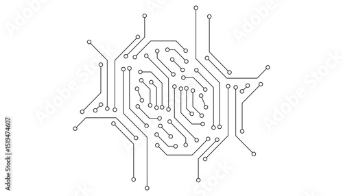 Abstract digital background with technology circuit board texture. Electronic motherboard illustration. Communication and engineering concept. 
