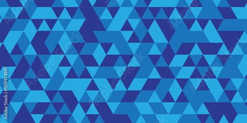 Triangle Vector Abstract Geometric Technology seamless pattern Background. triangular mosaic backdrop design. Triangle polygonal square abstract banner background.