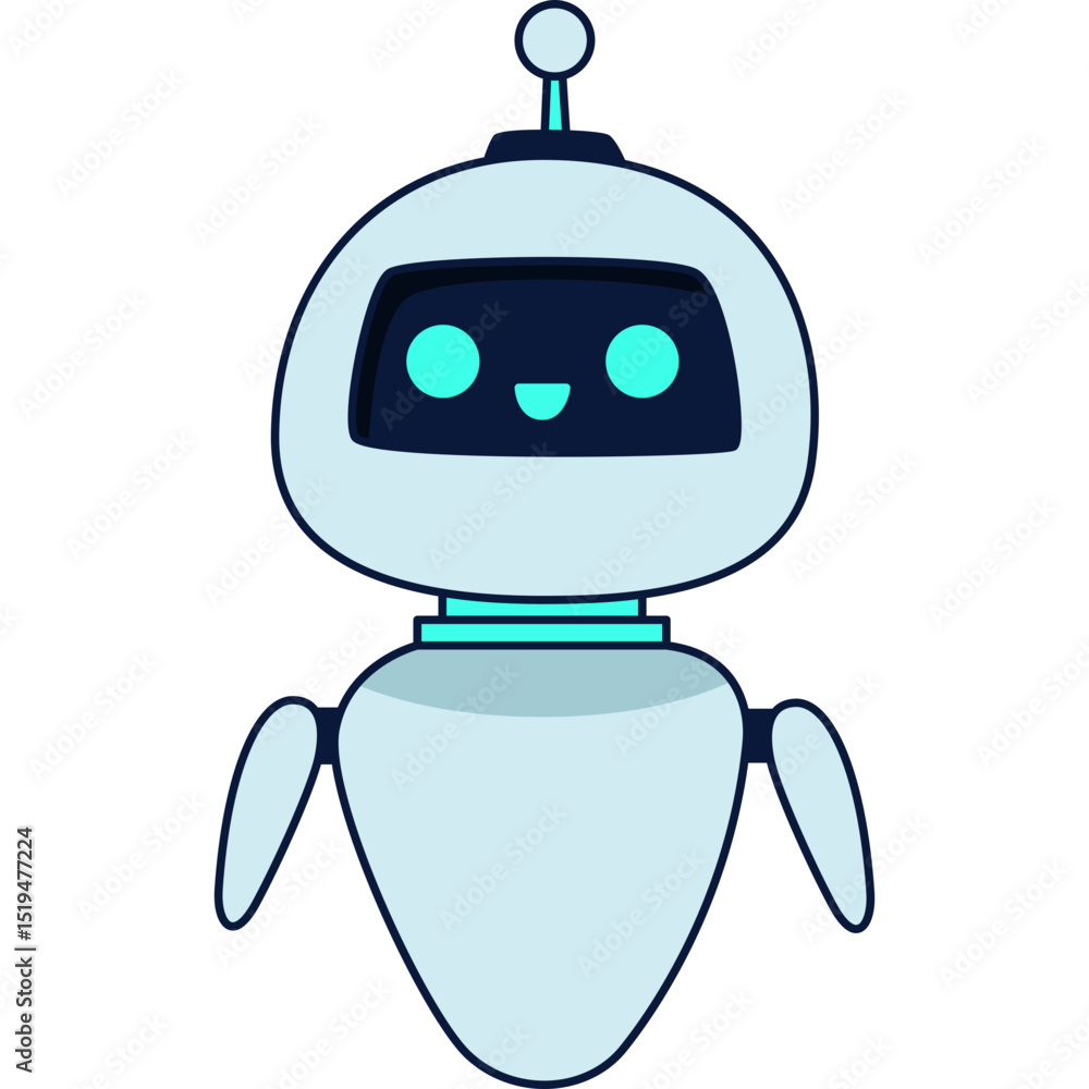 Fototapeta premium Futuristic Robot Illustration