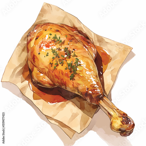 Roasted Turkey Leg Juicy, Crispy, and Delicious