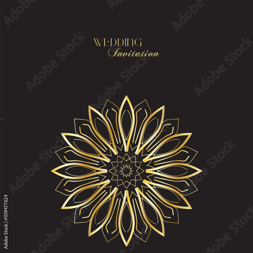 The Gold Mandala Wedding Iinvitation Card 19