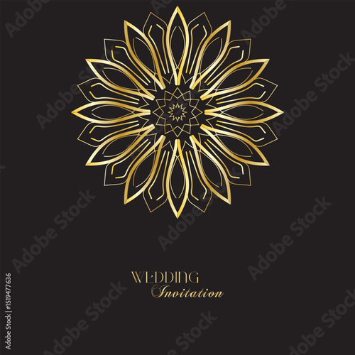 The Gold Mandala Wedding Iinvitation Card 19