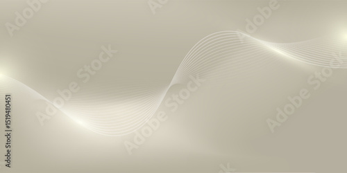 Abstract geometric vector curve lines shape in premium gold color isolated on transtransparent background. Dinamic flowing gold gradient wave pattern. Vector llustration