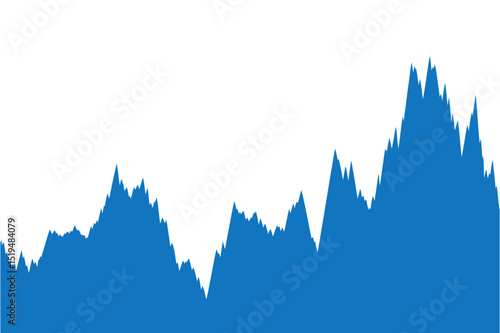 Blue financial stock market price chart analysis