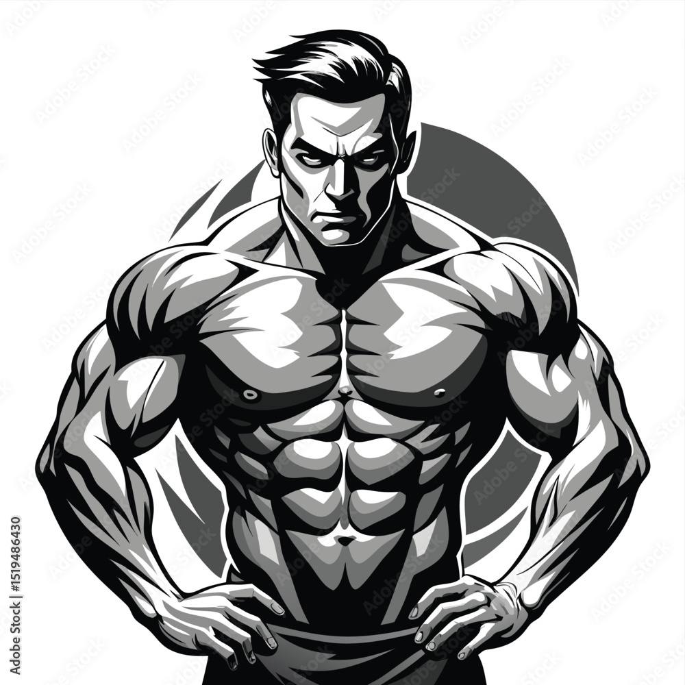 Fototapeta premium illustration of a male body