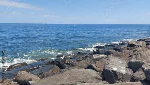 travel, madeira, island, tourism, shore, landscape, sand, sky, clouds, sea, water, peace, waves, destination, beach, nature, love, zen, blue, outdoor