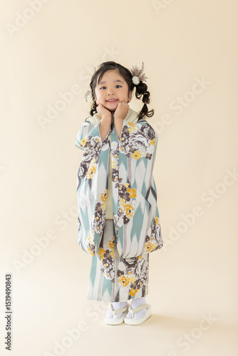 着物姿のかわいい女の子