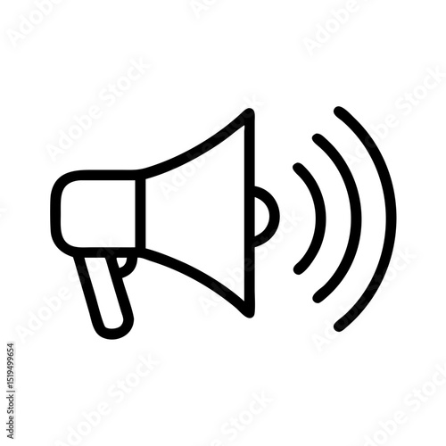 Sound emitting from a loudspeaker at an outdoor gathering during an afternoon in a lively urban area
