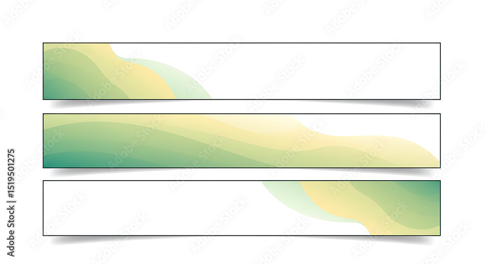 Obraz premium Abstract horizontal banner templates