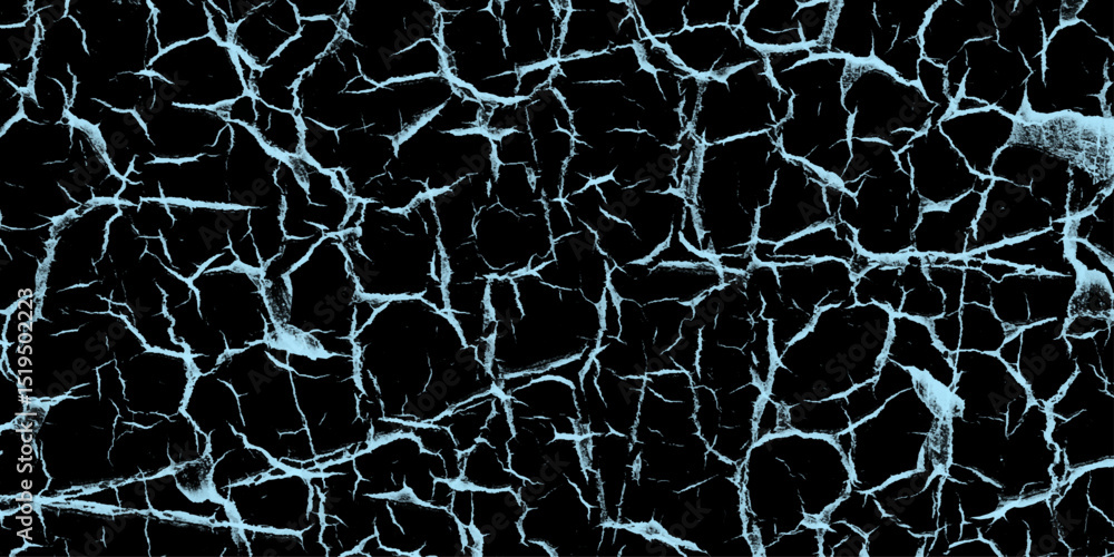 Fototapeta premium Blue spiderweb pattern on dark background for artistic decoration and design. Black, green marble stone blue Marbling Texture design for poster, brochure, invitation, cover book, catalog. Vector. 