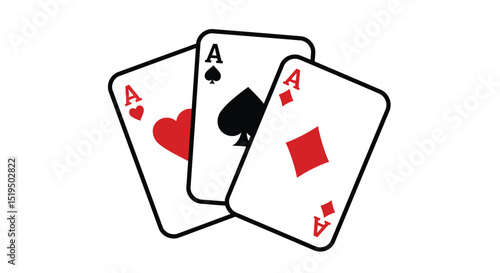 poker card icon vector design template in white background