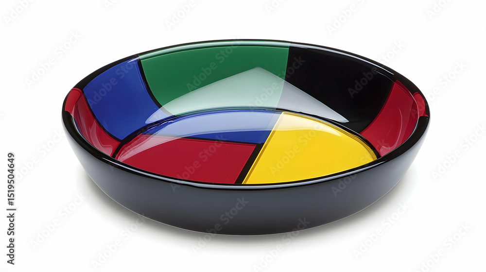 Fototapeta premium Colorful Geometric Pattern Bowl