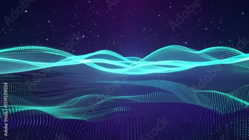 Abstract teal digital design background