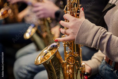 Valokuva Saxophone ensemble band