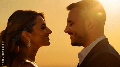Couple portrait golden hour