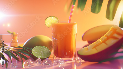 drink, glass, juice, cocktail, orange, fruit, beverage, cold, fresh, isolated, ice, alcohol, lemon, food, tropical, refreshment, freshness, white, healthy, summer, red, citrus, cool, straw, liquid