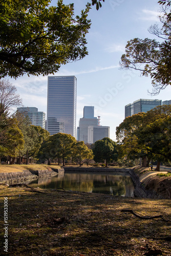 Hamarikyu Gardens, Tokyo, Japan
