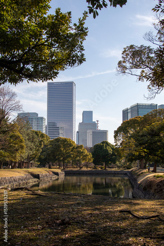 Hamarikyu Gardens, Tokyo, Japan