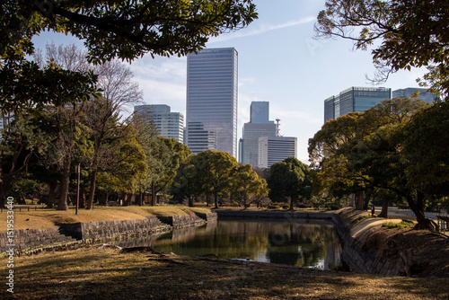 Hamarikyu Gardens, Tokyo, Japan