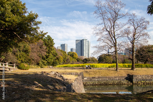 Hamarikyu Gardens, Tokyo, Japan
