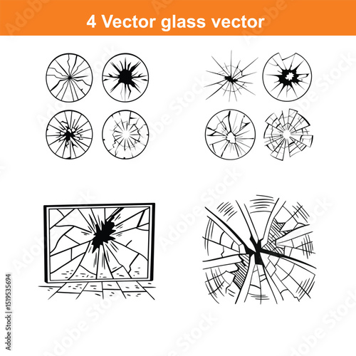 Vector broken glass background,Vector broken glass background,