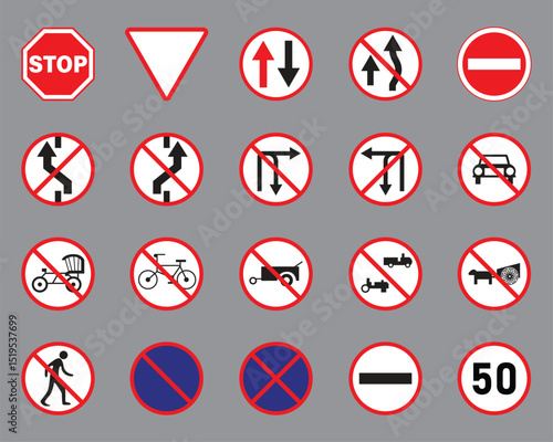 Free Download Road sign in Thailand vector - GFXLoad