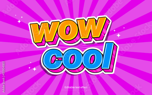 Vibrant Sticker Style Vector Text Effects – Bold and Dynamic Typography  
