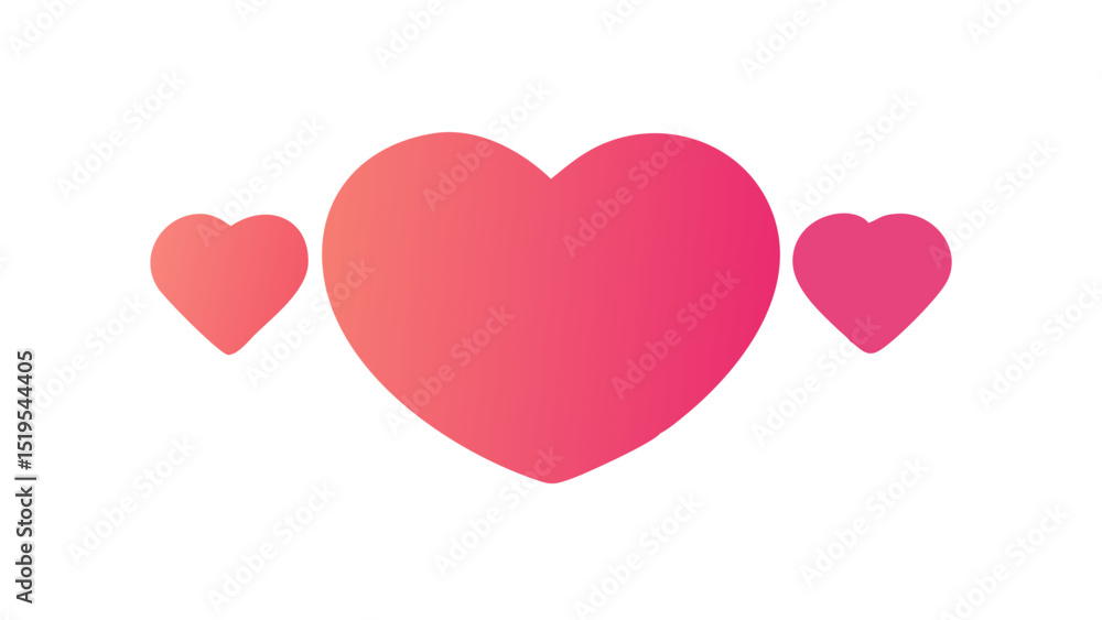 Colorful hearts symbolize love and affection in a playful design suitable for various occasions Colorful hearts symbolize love and affection in a playful design suitable for various occasions