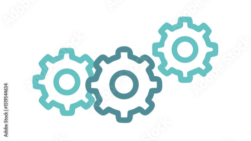 Gears representing mechanics and engineering concepts for creative projects and technology solutions