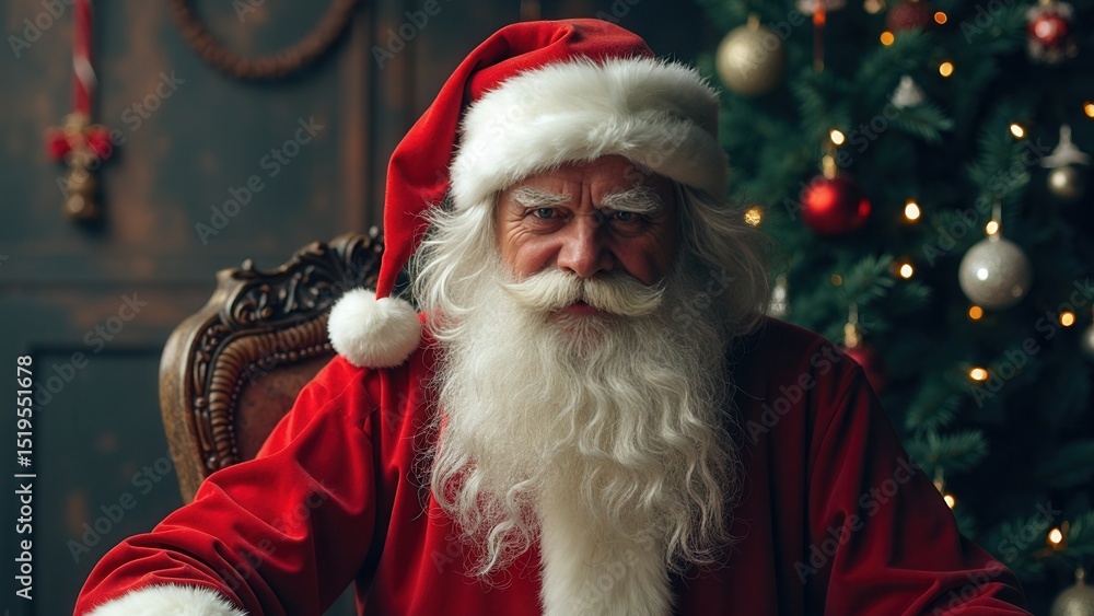 Dangerous, mysterious and evil Santa Claus. Dangerous, mysterious and evil Santa Claus.