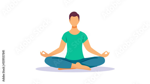 Meditation practice in a serene setting to promote mindfulness and mental well-being