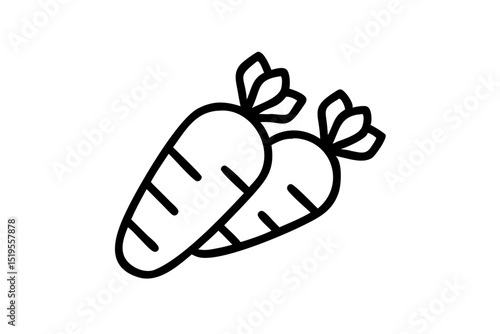 Carrots with crisp greens displayed on a white background for a fresh and healthy cooking inspiration