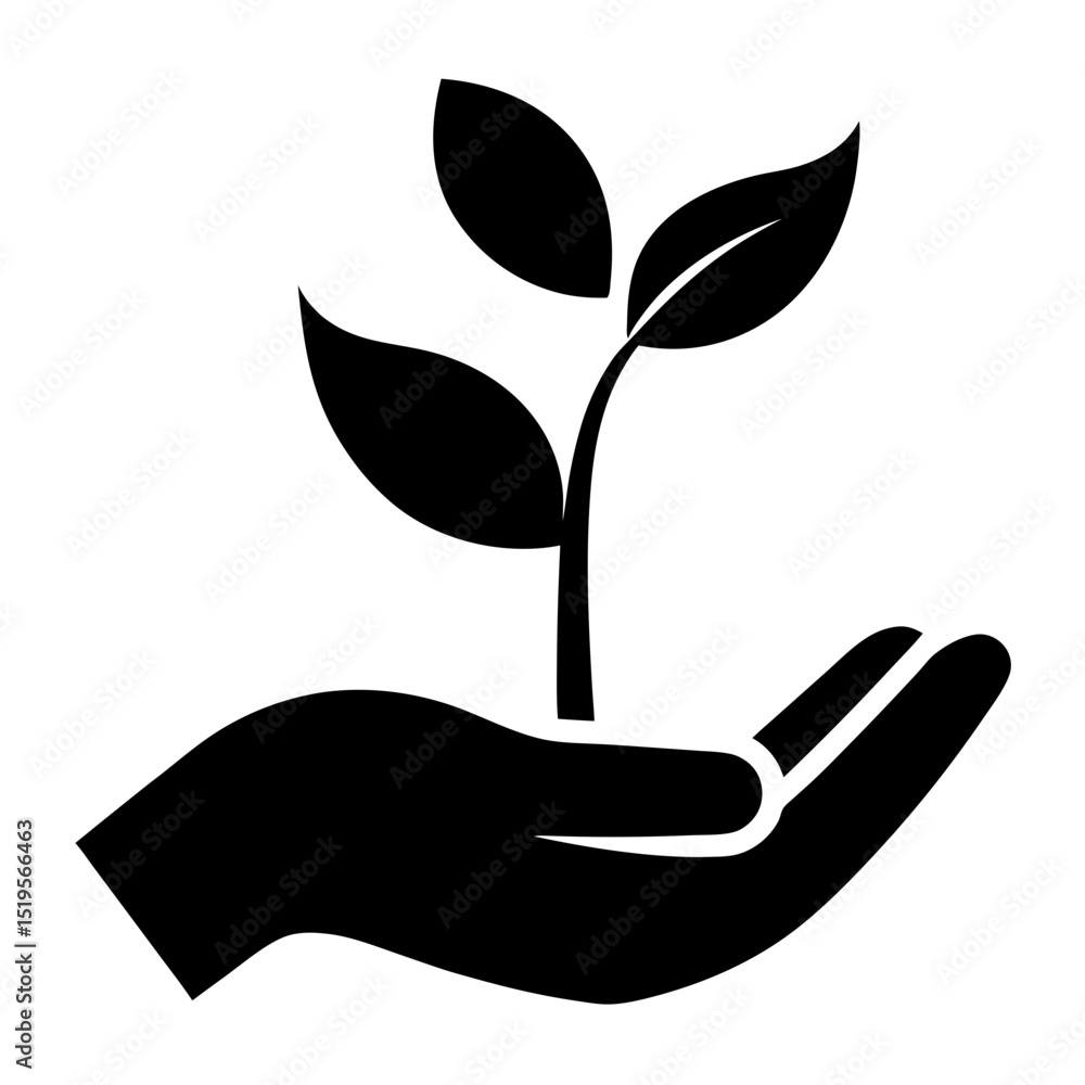 Hand Supporting Growing Plant Vector Icon for Sustainability Eco Support Environmental Care and Nature Preservation
Hand Supporting Growing Plant Vector Icon for Sustainability Eco Support Environmental Care and Nature Preservation
