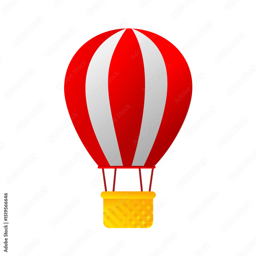 Naklejka premium Hot air balloon – vector illustration