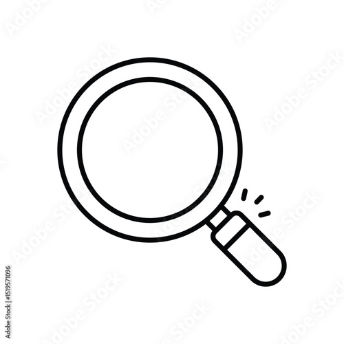 Magnifying Glass Vector icon