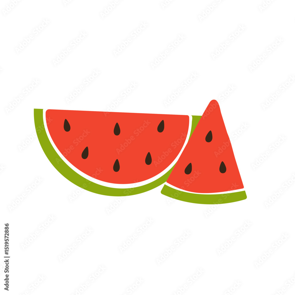 simple watermelon icon. simple watermelon icon.