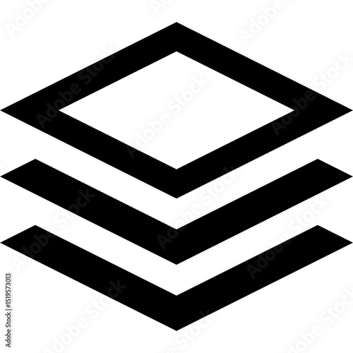 Layers Stack Design Graphics Icon Vector
