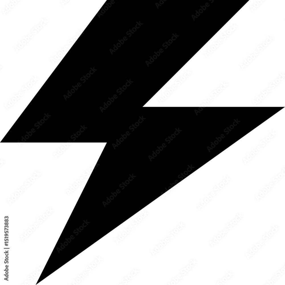 Lightning Bolt Thunder Electric Power Energy Icon Lightning Bolt Thunder Electric Power Energy Icon