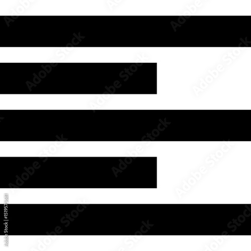 Alignment Lines Icon Black Vector Text Layout Symbol
