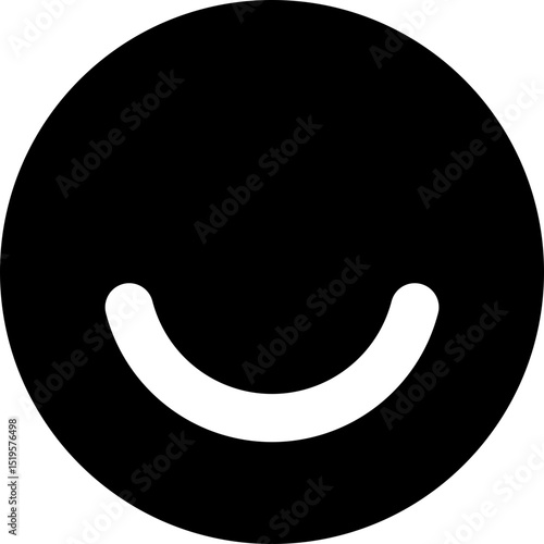 Smile Happy Face Emoticon Positive Icon Vector