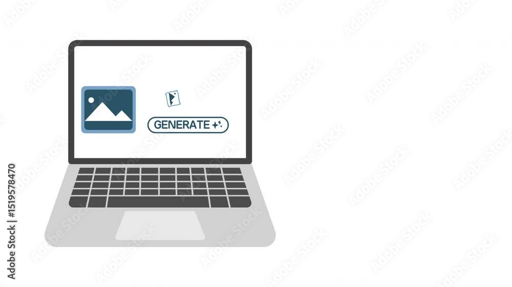 generate AI artificial intelligence icon symbol of generative button icon generate AI artificial intelligence icon symbol of generative button icon
