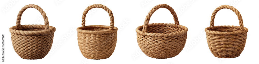 Obraz premium Traditional Handwoven Baskets for Rustic Home Decor and Storage