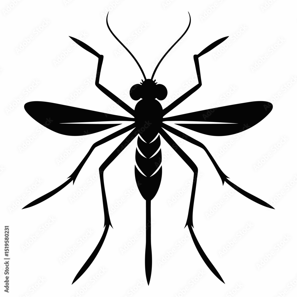Mosquito silhouette art Mosquito silhouette art