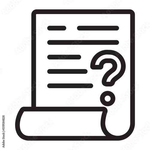 Question Mark line icon