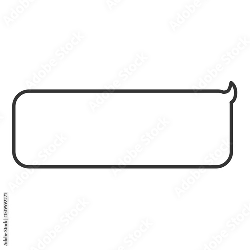 長方形の吹き出し