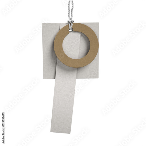 Blank price tag and label