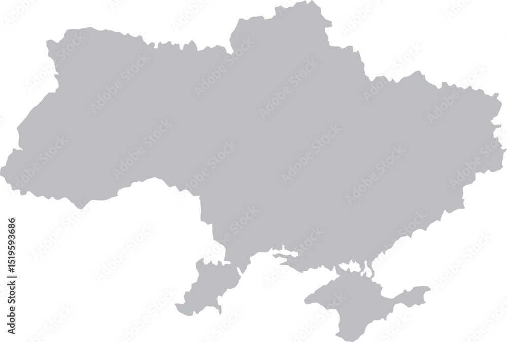 Ukrainian map isolated on white background. Vector illustration Ukrainian map isolated on white background. Vector illustration
