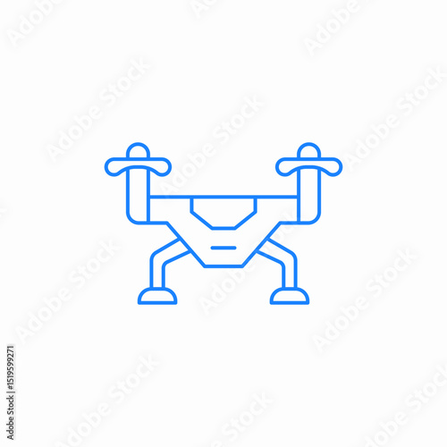 drone quad copter icon sign vector